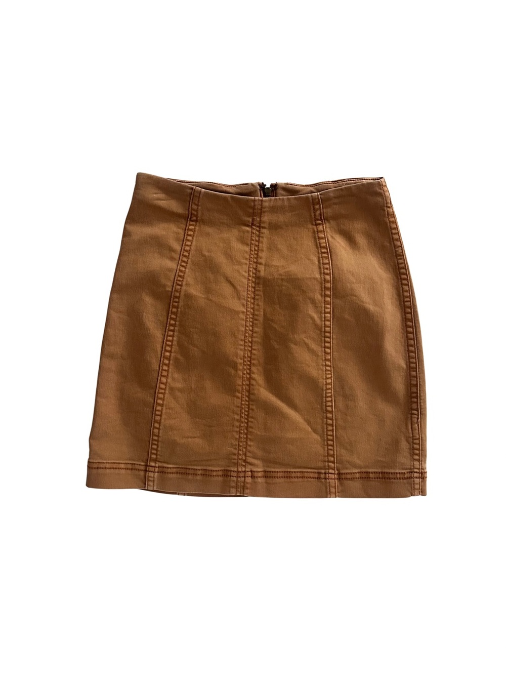 Free People Modern Femme Mini Skirt Camel Size 0